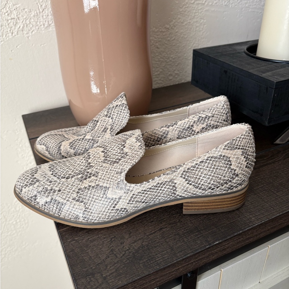 Indigo Snakeskin Women's Flats